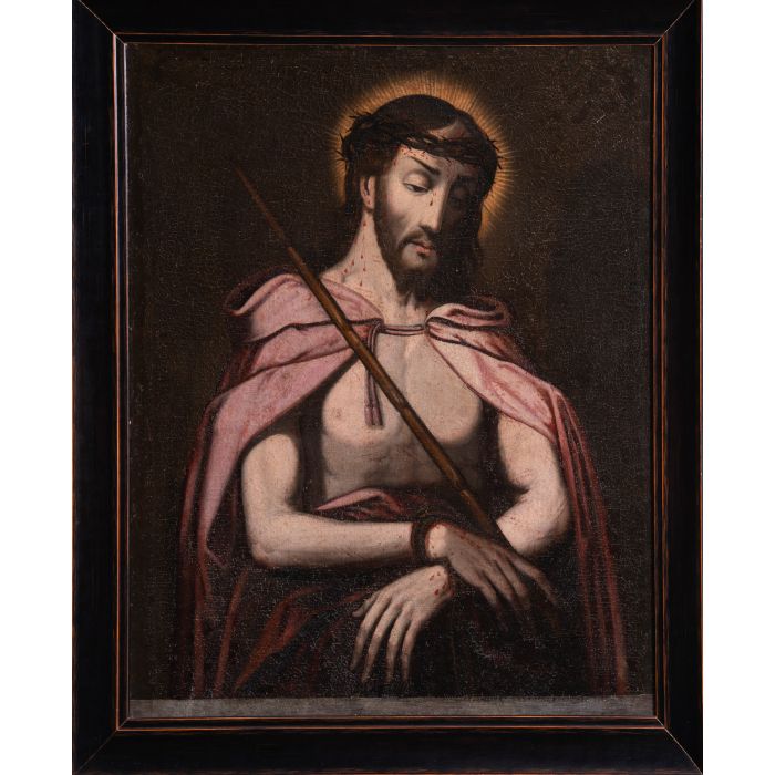 Seguidor De Luis De Morales S Xvii Ecce Homo Leo Sobre Lienzo Medidas X Cm