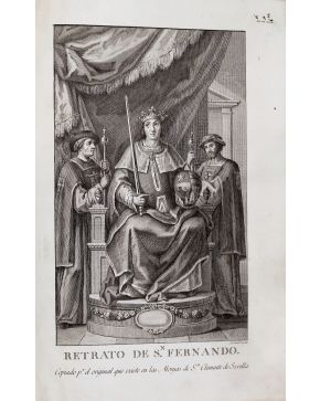 3092-92.- RODRIGUEZ. Miguel de Manuel.- Memorias para la vida del Santo Rey Don Fernando III. Madrid. en la Imprenta de la Viuda de Don Joaquin Ibarra. 180