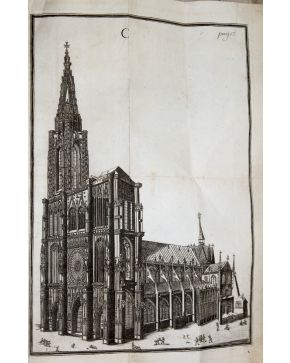 3096-96.- (ARQUITECTURA MEDIEVAL). Description nouvelle de la Cathedrale de Strasbourg. et de sa fameuse Tour; contenant ce qui s'y est passé depuis sa con