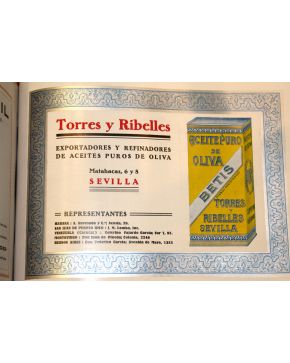 3098-98.- Compañía Trasatlántica (antes A. López y C.ª) Libro de Informacion 1923. Tarifas e itinera-rios. Bosquejo histórico de la Marina Española. Relaci