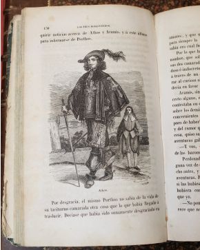 3150-150.-  DUMAS. Alejandro.-  Los Tres Mosqueteros novela de… Traducida al Castellano. Madrid: 1846. Establecimiento Tipográfico de Don Francisco Paula M