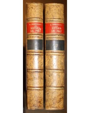 3206-3206.- Historia del Perú por Diego Fernández Vecino de Palencia. Edición. prólogo y apéndices. Madrid. Biblioteca Hispania. 1913. 2 vols. 8º. pasta es