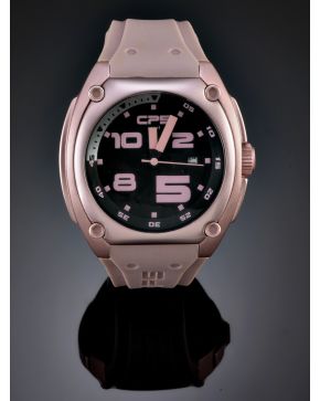 1143A-407. RELOJ DE PULSERA DE SEÑORA GPS SPORT ROSA Y NEGRO.