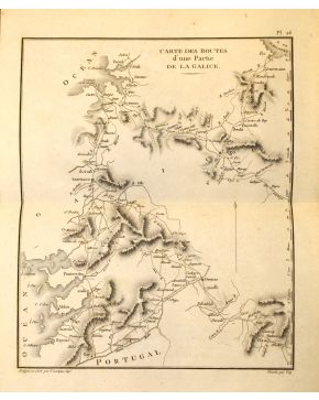 3129-LA BORDE. Alexandr.- Itineraire descriptif  l'Espagne. Paris. H. Nicolle. Lenormant. 1808. 5 tomos