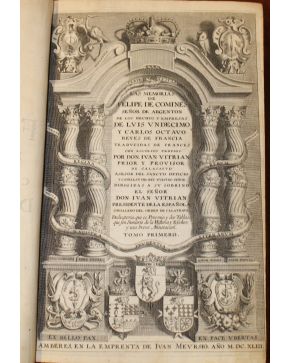 3089-Las Memorias de Felipe de Comines Señor de Argenton de los Hechos y Empresas de Luis Undecimo y Carlos Octavo Reyes de Francia. Traducidas d eFrances 