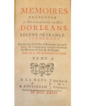 3116-Memoires presentez a Monseigneur Le Duc d'Orleans. Regent de France contenant les moyens de rendre ce Roïaume tres-puissant. & d'augmenter considérabl