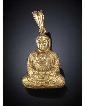 266-060-18  COLGANTE EN FORMA DE BUDA EN ORO AMARILLO DE 18K.