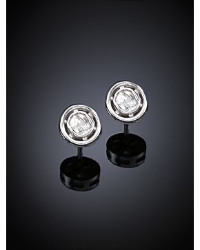 315-PENDIENTES DE BRILLANTES 0.26CTS