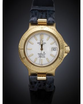 770-RAIMOND WEIL MODELO AMADEUS 200 Nº 2955. MOVIMIENTO SUIZO DE CUARZO. RELOJ DE PULSERA PARA CABALLERO. CAJA EN ORO AMARILLO DE 18 K Y DOS CORREAS DE 