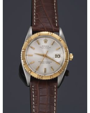 835-ROLEX TURNOGRAPH DATEJUST. REF 1625. Nº MOVIMIENTO D93102. Nº DE CAJA 577383. AÑO 1961. CAJA EN ACERO Y ORO AMARILLO DE 18K. MOVIMIENTO AUTOMÁTICO. Es