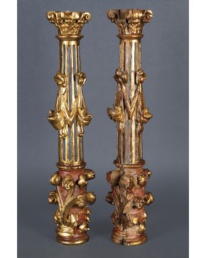 758-Pareja de columnas castellanas. c. 1550.