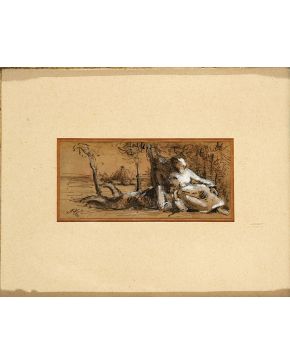 871-ATRIBUIDO A JEAN FRANÇOIS MILLET (Gruchy. Gréville-Hague. 1814 - Barbizon. 1875)