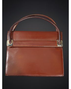 1155-BOLSO DE LOEWE EN PIEL MARRÓN