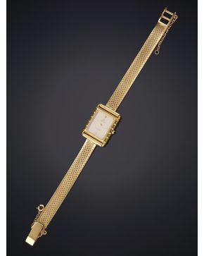 569-RELOJ OMEGA DE VILLE caja y brazalete en oro amarillo de 18K.