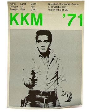 246-KKM´71. Cartel original con reproducción de Andy Warhol. 1971. Medidas: 83.7 x 59 cm.