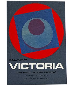 244-SALVADOR VICTORIA; ENRIQUE SALAMANCA. Lote de 2 carteles de Galería Juana Mordó. 1972 (Victoria); Museo Español. 1971 (Enrique Salamanca)