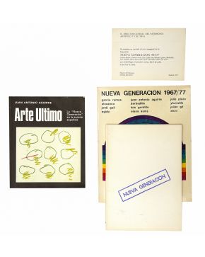 205-NUEVA GENERACIÓN. 1967. Lote formado por 2 catálogos originales:Nueva Generación. 1967 y Arte último La Nueva generación en la escena española de 