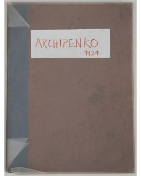 227-ARCHIPENKO. 1924: SU OBRA. Catálogo firmado por Alexander Archipenko. Editora Internacional. Buenos Aires. 1924. Edición 38/200 