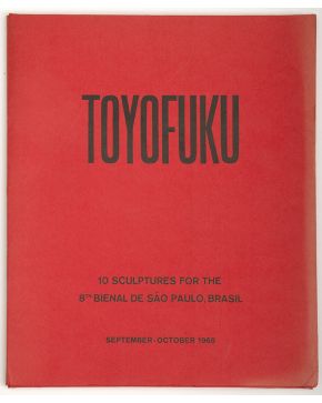 223-TOYOFUKU. 1965:  Catálogo 10 SCULPTURES FOR 8TH BIENAL OF SAO PAULO.1965. Ed. Galleria del Naviglio Milán. . Incluye las 10 fotografías originales d