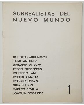 240-SURREALISTAS DEL NUEVO MUNDO. 1973. Primer catálogo de la Galería AELE en España. Abril-Mayo 1973