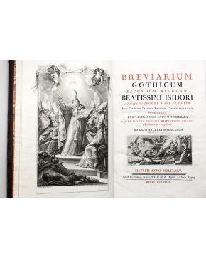 1133-[Breviario impreso por Ibarra] Breviarium gothicum secundum regulam beatissimi