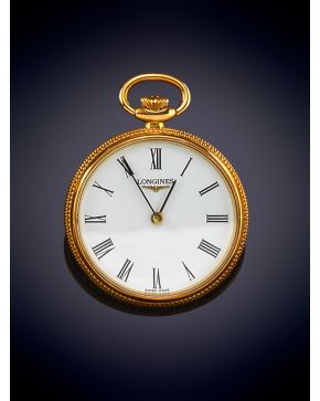 768-LONGINES RELOJ DE BOLSILLO CON CAJA EN ORO AMARILLO 