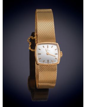 82-RELOJ DE PULSERA CYMA, CAJA Y BRAZALETE EN ORO AMARILLO 18K