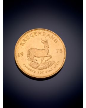 764-MONEDA DE ORO DE 18K. KRUGERRAND 1978.