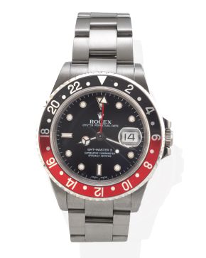 812-ROLEX EN ACERO GMT-MASTER II REF. 2180 CIRCA 1998  