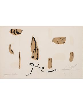 207-JOAN MIRÓ (Barcelona 1893 – Palma de Mallorca 1983) “L'enfance d'Ubu ”, 1975 Litografía sobre papel Firmada a lápiz Numerada Epreuve d'artiste  M"