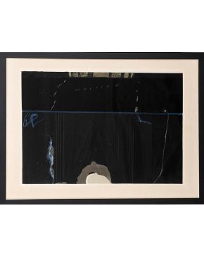 238-ANTONI TAPIES (Barcelona 1923 – 2012) Sin título, 1960 Litografía y gofrado sobre papel Guarro Firmada y fechada a lápiz 1960 Numerada 29/50 Ed. "