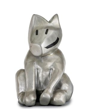 324-JAVIER MARISCAL (Valencia 1950) Julián el perro que aguanta de todo, 1986 Aluminio fundido y pintado a mano por el artista Edición de 250 ejempla"