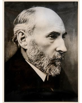 167-NICOLÁS MÜLLER (Orosháza, Hungria 1913 - Andrín, Asturias 2000) Santiago Ramón y Cajal Fotografía en gelatina de plata sobre papel fotográfico Fi"