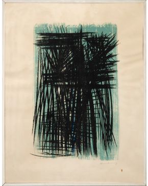 175-HANS HARTUNG (Leipzig 1904-Antibes 1989) Sin título . Litografía sobre papel Firmada a lápiz Numerada 2