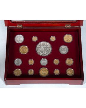 2247-Estuche con monedas de la Historia de la moneda española: de los Reyes Católicos