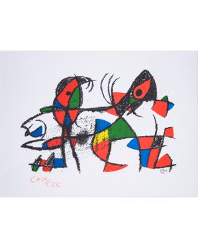 276-JOAN MIRÓ (Barcelona, 1893 - Palma de Mallorca 1983)  Sin título". 1983 Li