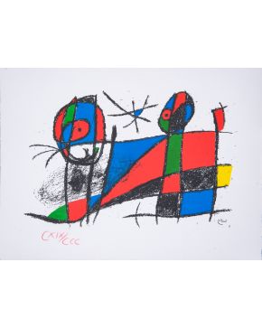 277-JOAN MIRÓ (Barcelona, 1893 - Palma de Mallorca 1983)  Sin título". 1983 Li