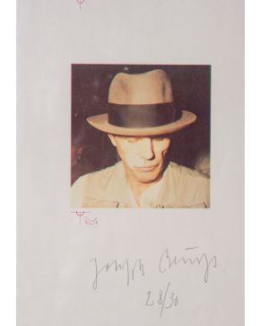 153-JOSEPH BEUYS (Krefeld 1921-Düsseldorf 1986) Selbstportrait".  Heliografía 