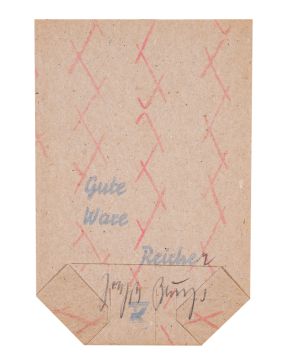 148-JOSEPH BEUYS (Krefeld 1921-Düsseldorf 1986) Gute Ware Reicher".  Bolsa de 