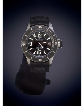 723-JAEGER LE COULTRE"" RELOJ DE PULSERA MODELO MASTER COMPRESSOR DIVING. CAJA EN ACERO. MOVIMIENTO AUTOMÁTICO. Esfera negra con nu