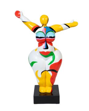 276-SIGUIENDO MODELOS DE NIKI DE SAINT PHALLE (Neuilly-sur-Seine, Francia1930-California 2002)  Bailarina "  Escul