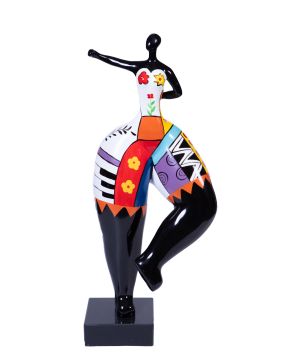 282-SIGUIENDO MODELOS DE NIKI DE SAINT PHALLE (Neuilly-sur-Seine, Francia1930-California 2002)  Bailarina"  Escult