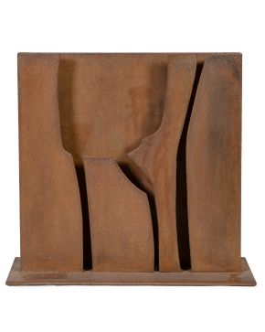 122-RAMÓN MOLINA (Ciudad Real 1937)  Bosque". 1997  Escultura hierro  Pieza única  Medidas: 41 x 44 x 44 cm.