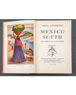 2202-Miguel Covarrubias. Mexico South the Isthmus of Tehuantepec. 1951. 4º, cartoné. Fotos. 