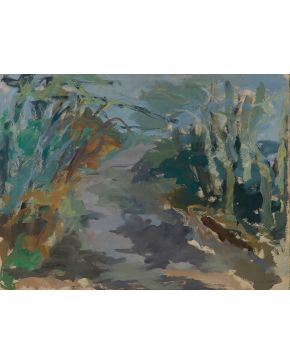 2177-EMMANUEL MANÉ-KATZ (Kremenchuk, Ucrania 1894-Haifa, Israel 1962)  The Path"  Gouache s