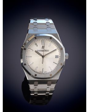 1006-AUDEMARS PIGUET MODELO ROYAL OAK"" REF: 15500ST.00.1220. INTERESANTE RELOJ DE COLECCIÓN, GRAN CAJA Nº CA0847G Y BRAZALETE EN ACERO,MAQUI