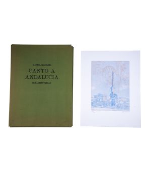 2136-GUILLERMO VARGAS (Bolullos de la Mita, 1910 - Madrid, 1990) Canto a Andalucía" de Manuel Machado. 10 aguatintas y puntasecas, num