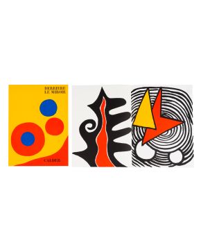 317-ALEXANDER CALDER (Lawnton 1898-New York 1976). Derriere le Miroir". 1973. Revista nº 201 con 5 litografías. Medidas: 38 x 28,3 cm."