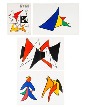 320-ALEXANDER CALDER (Lawnton 1898-New York 1976). Derriere le Miroir". 1963. Revista nº 141 con 8 litografías. Medidas: 38 x 28,3 cm."