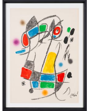 321-JOAN MIRÓ (Barcelona 1893 - Palma de Mallorca 1983)  Maravillas con variaciones acrósticas en el Jardín de Miró".  1975  Litografí